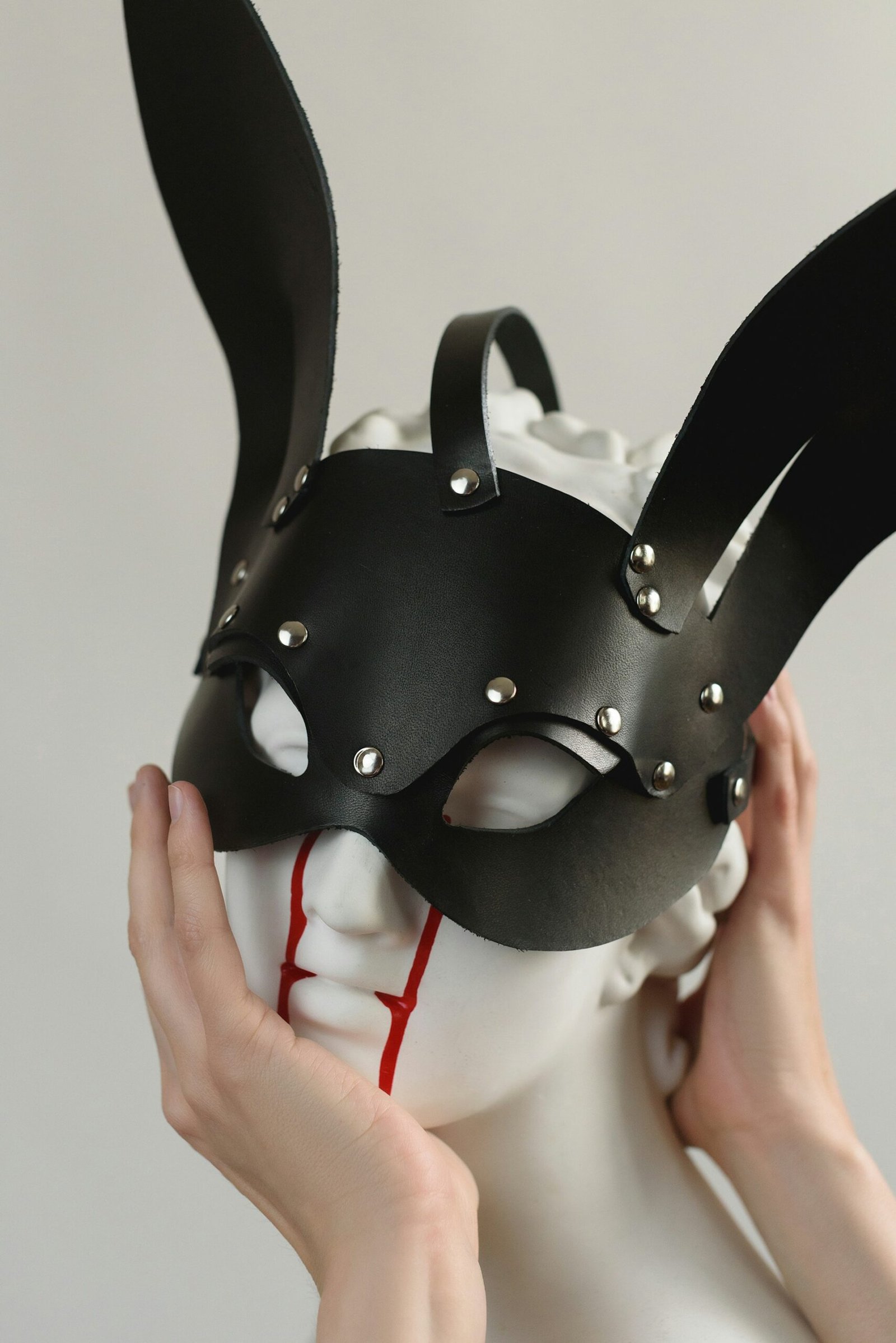 a bdsm rabbit mask