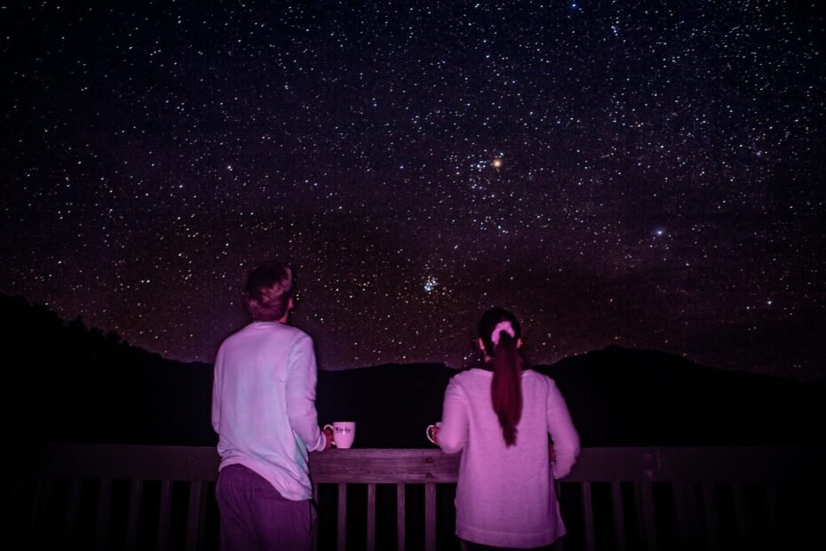 romantic stargazing